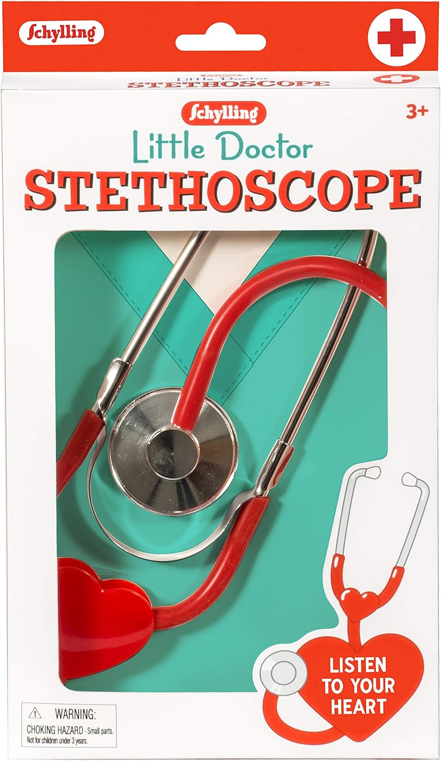 Schylling Little Doctor Stethoscope. Red - Image 2
